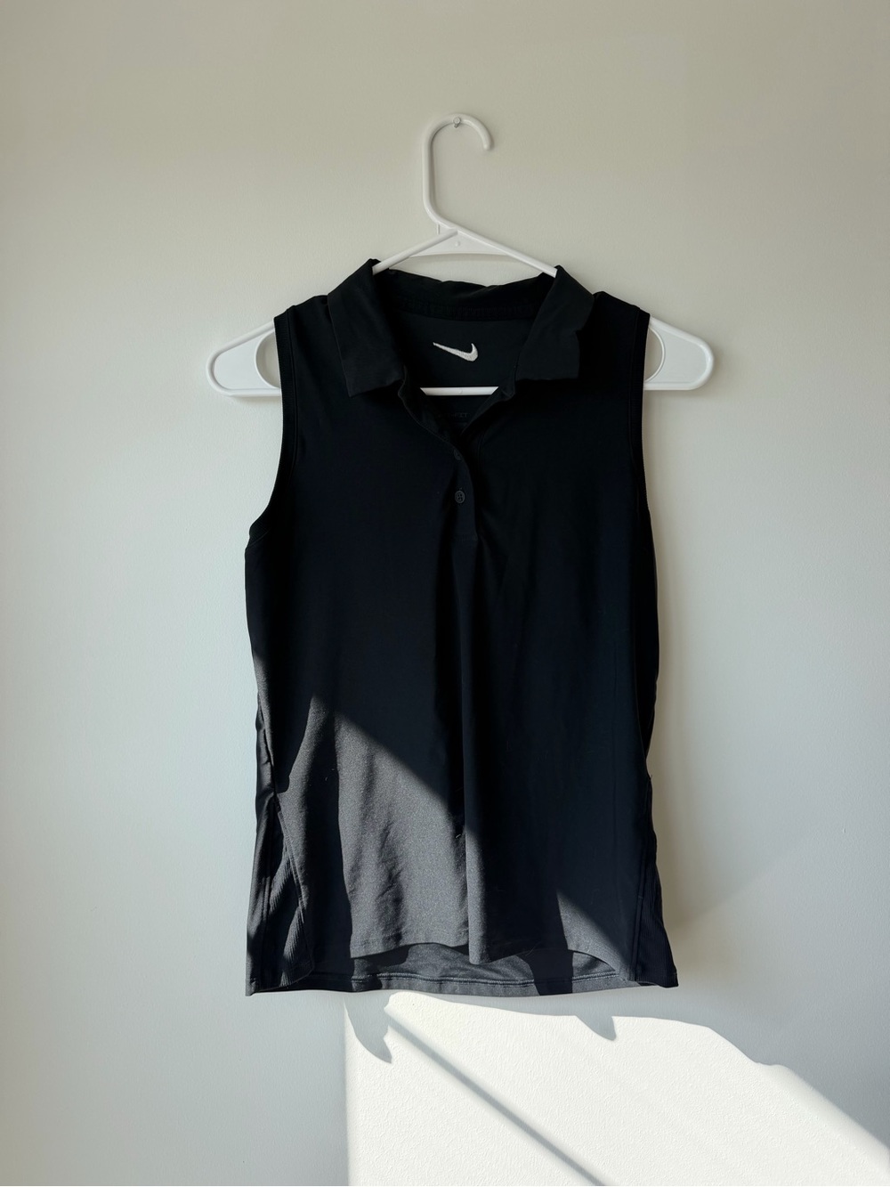 Nike Black Sleeveless Polo Tank Top